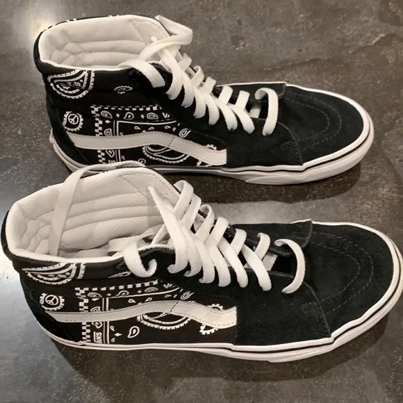 Men’s Vans Sk8 Hi Peace Paisley - Picture 7 of 13